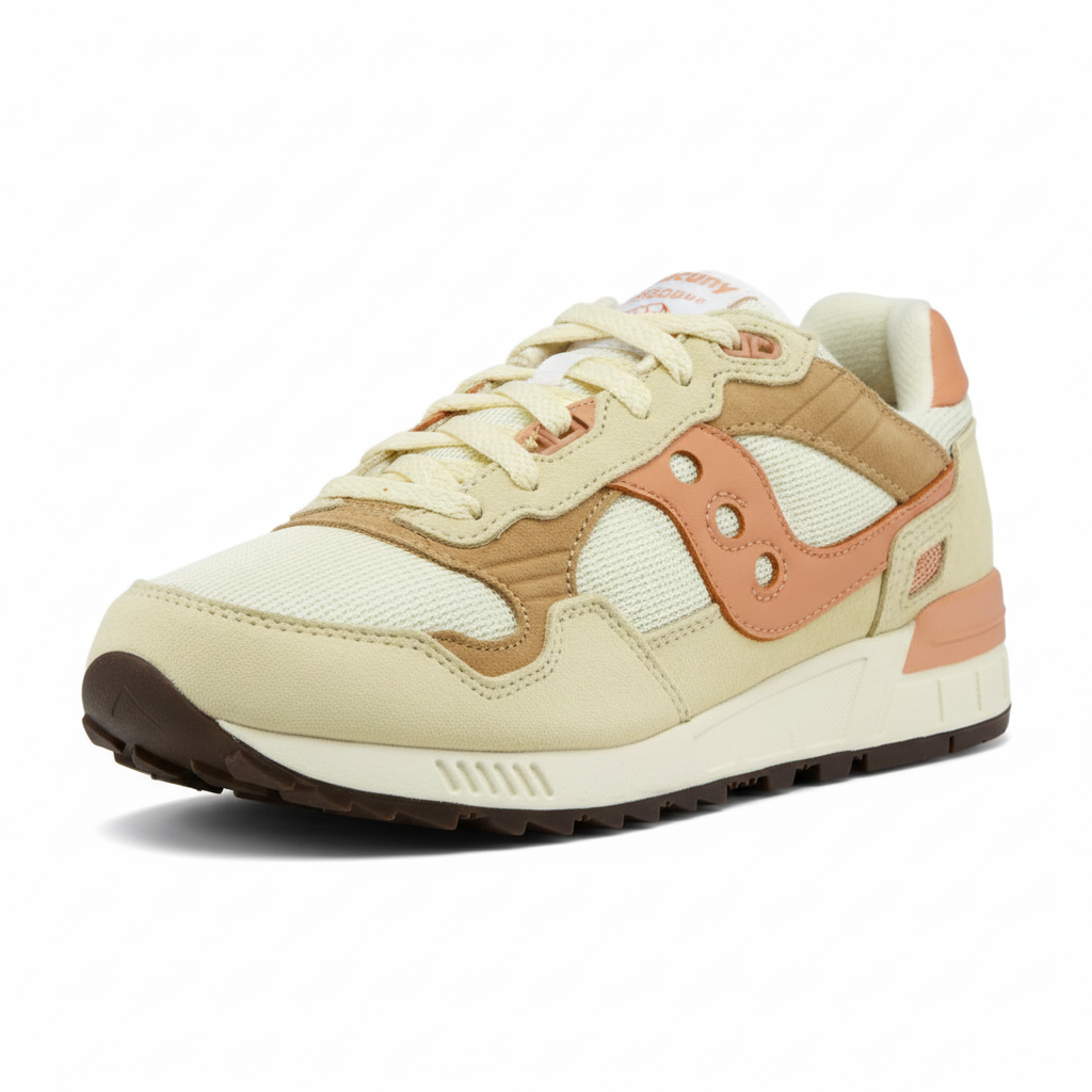 Saucony Shadow 5000 Men's Shoes Cream Salmon Athletic Sneakers