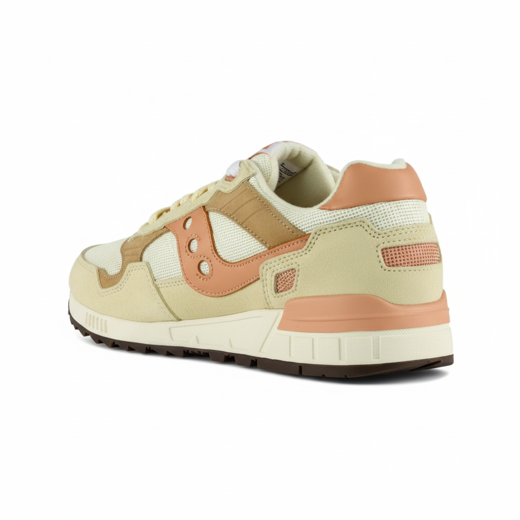 Saucony Shadow 5000 Men's Shoes Cream Salmon Athletic Sneakers