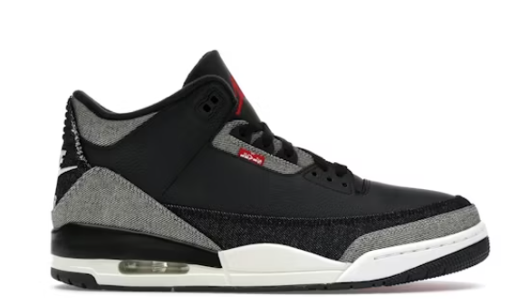 Air Jordan 3 Retro SP Levi's – Denim/Black/Gym Red (IR0914-400)