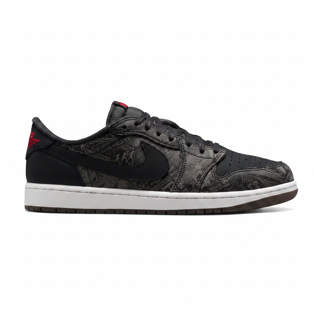 Air Jordan 1 Low OG 'Craft' – Black/University Red (IV6750-001)