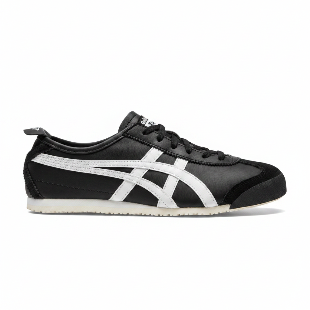 Onitsuka Tiger Mexico 66 Black/White lateral view