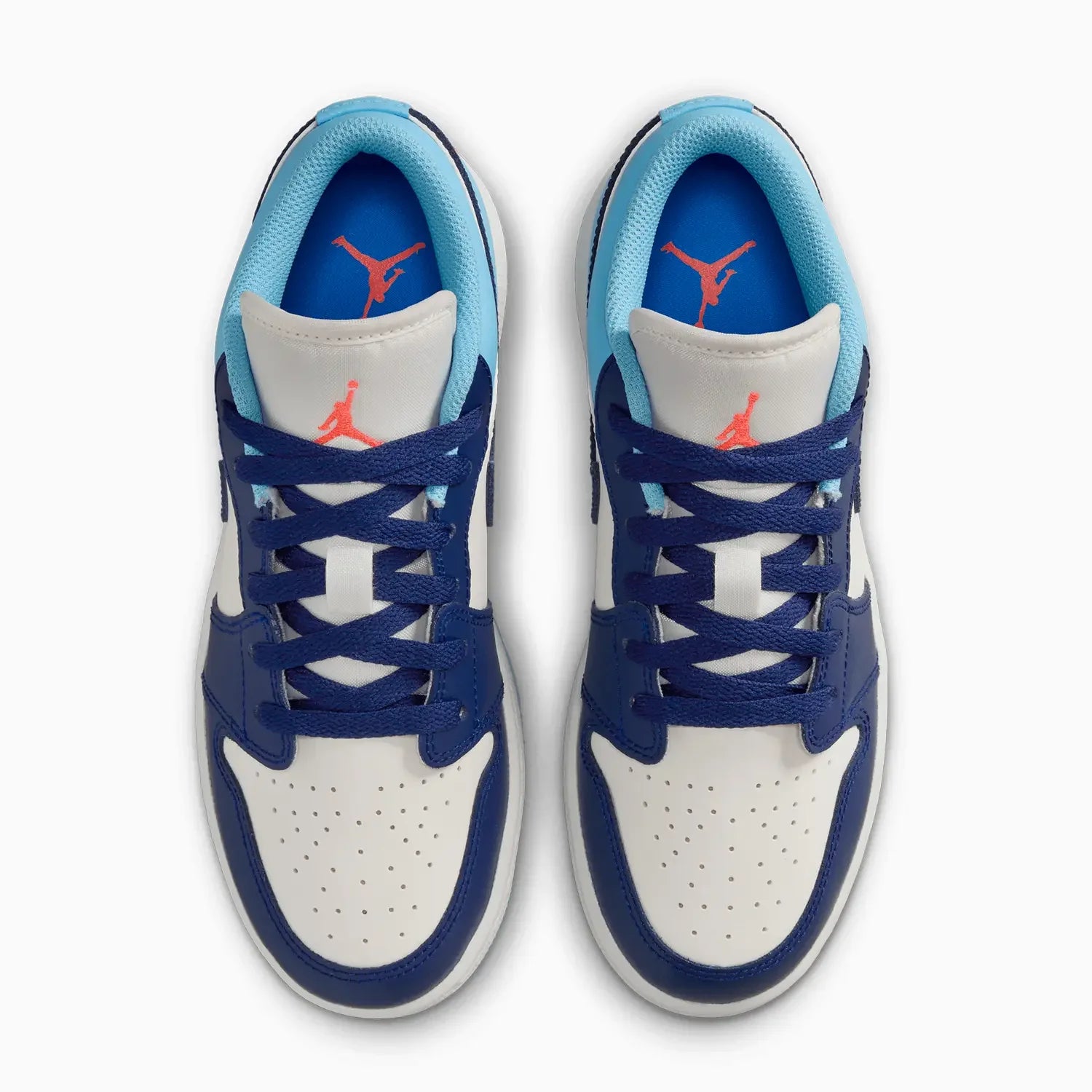 Kid's Air Jordan 1 Low "Sail Blue Chill" Grade School