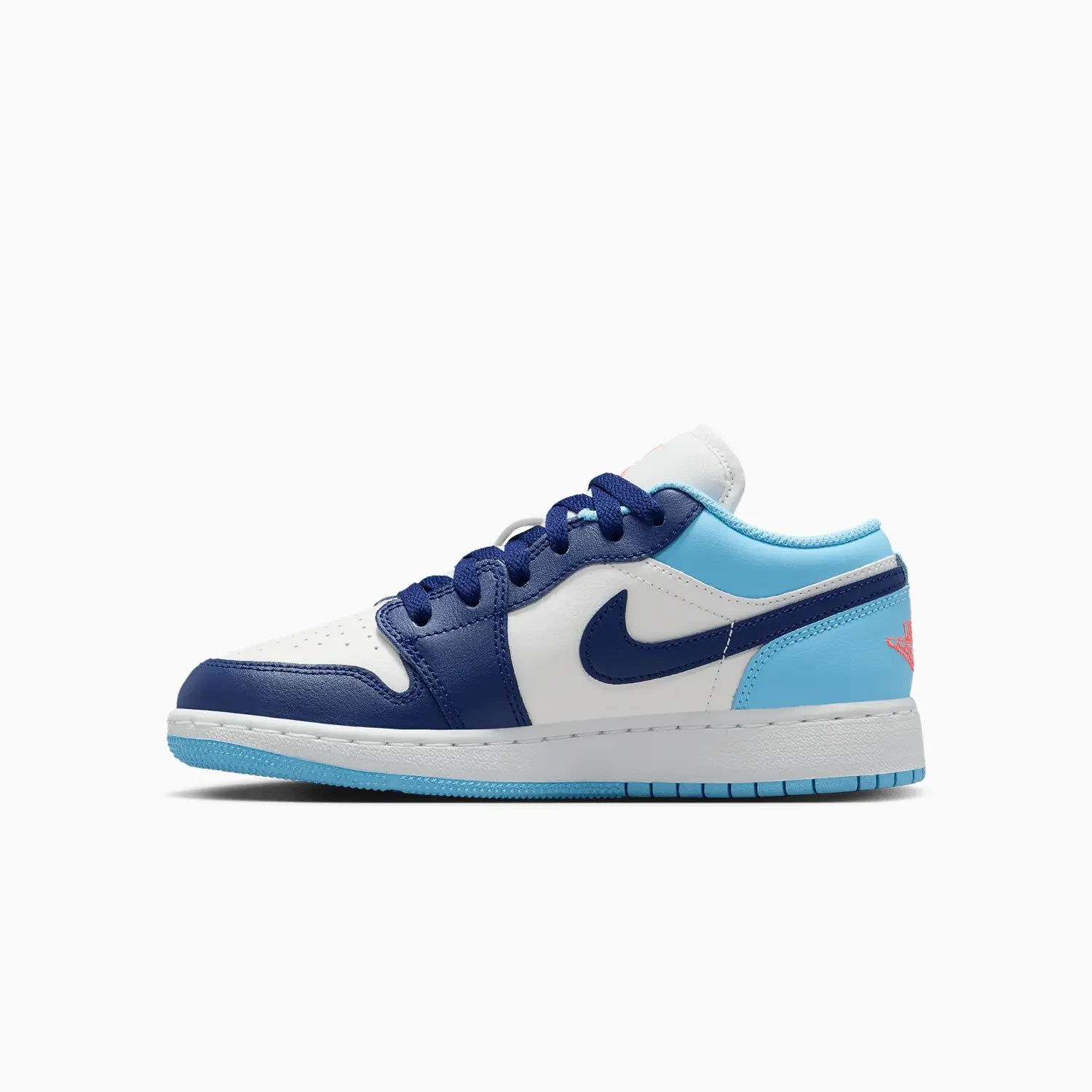 Kid's Air Jordan 1 Low "Sail Blue Chill" Grade School