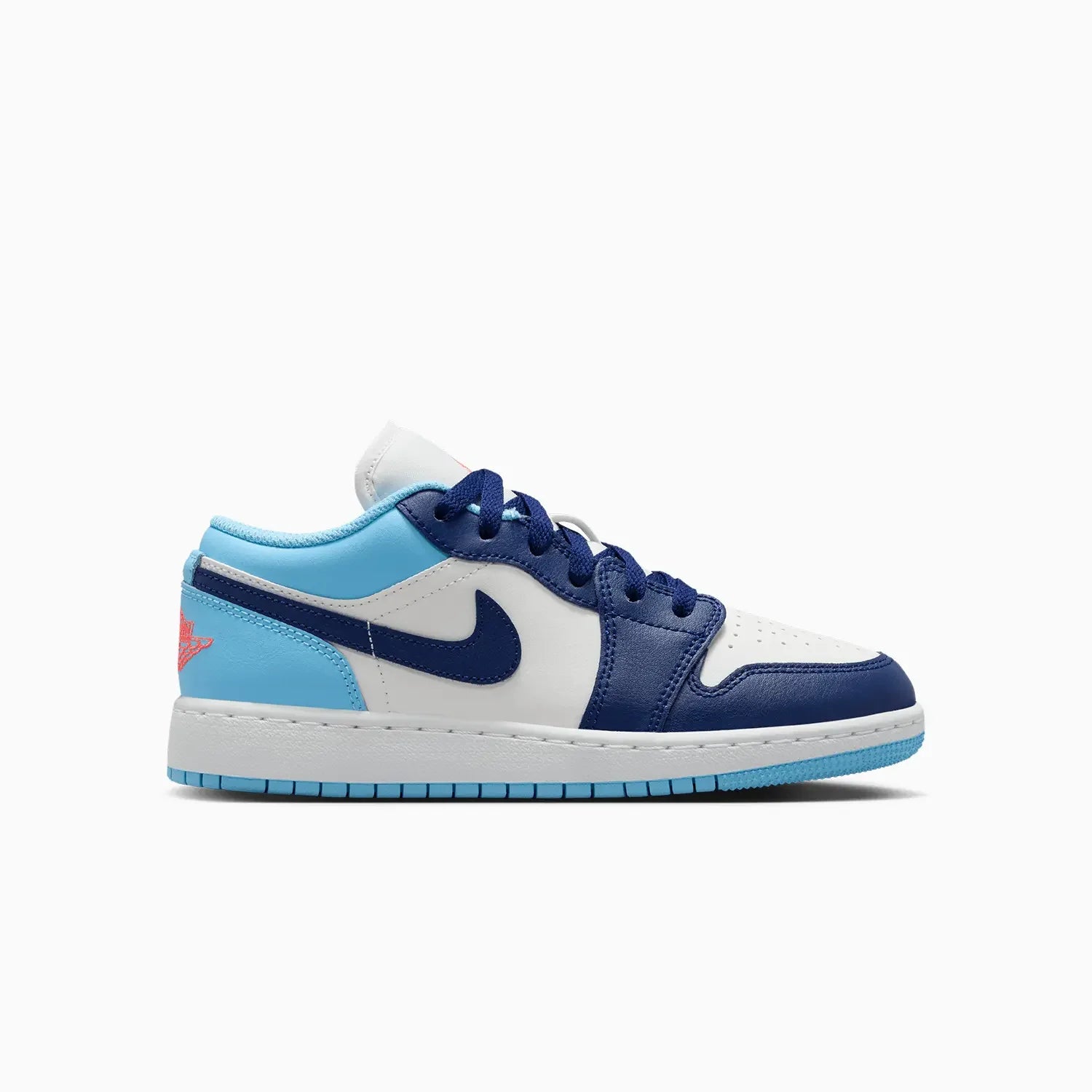 Kid's Air Jordan 1 Low "Sail Blue Chill" Grade School