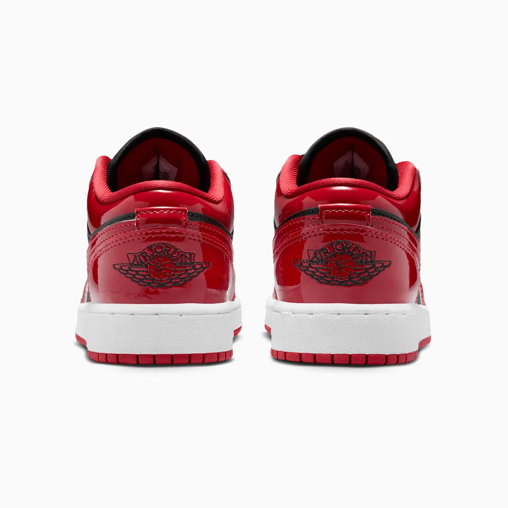 Kid's Air Jordan 1 Low SE "Patent Bred Toe" Grade School