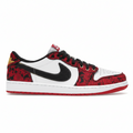 Air Jordan 1 Retro Low OG Last Dance - Black Varsity Red Summit White - IR0088-001 - Lateral View
