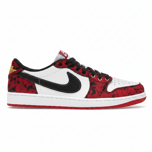 Air Jordan 1 Retro Low OG Last Dance - Black Varsity Red Summit White - IR0088-001 - Lateral View