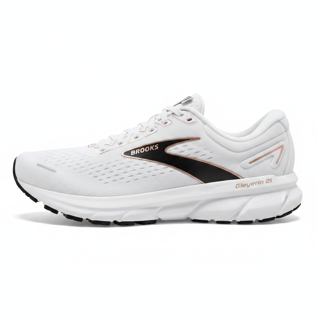 Brooks Glycerin 21 - White/Black/Rose Gold