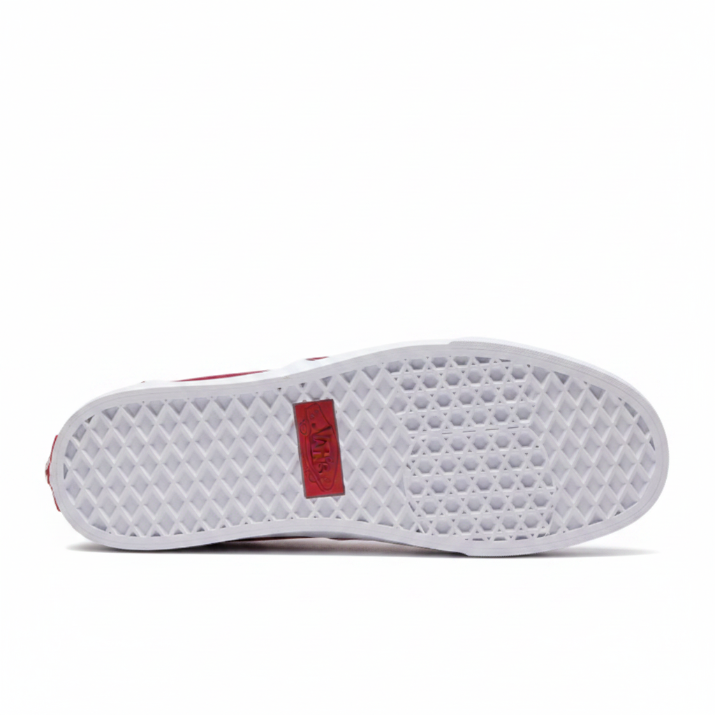 Vans Classic Slip-On — Checkerboard Pomegranate/True White